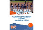 Team Rep Meeting @ 6PM