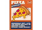 PIZZA SPECIAL @ THE SNACK BAR