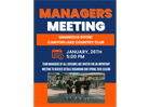 MANAGERS MEETING